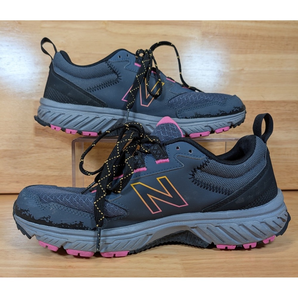 New Balance 510v5 Womens Trail Running Shoes Gray Pink WT510CE5 Size 8.5
